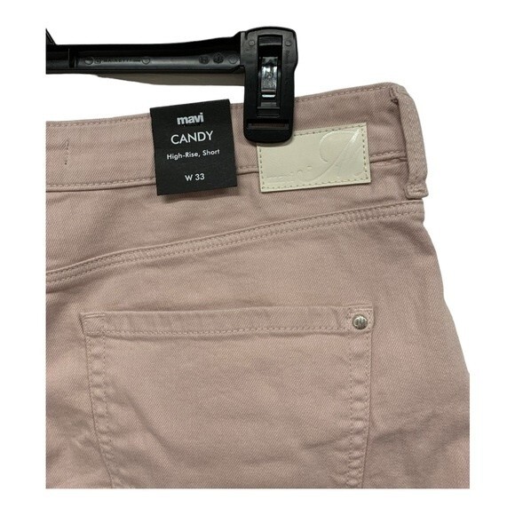 NWT Mavi | Candy Blush Front Pocket Raw Hem High Rise Shorts 33 - Picture 4 of 7